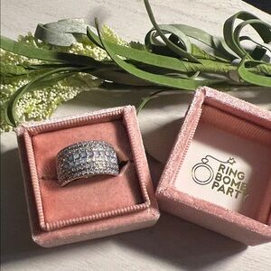 Bomb party “the Gwen ring” size 7 BLUE MOONSTONE